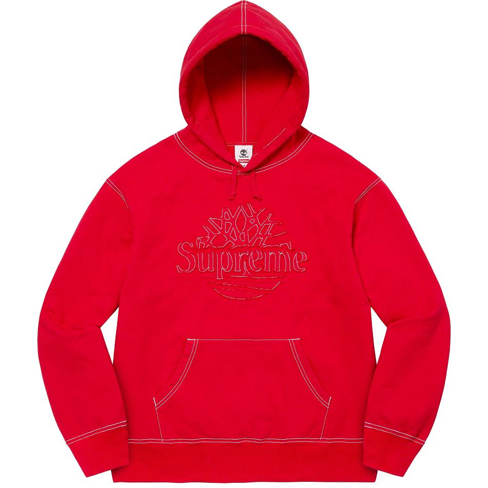 Sudaderas Supreme Timberland® Hooded Rojas | Supreme 329TV